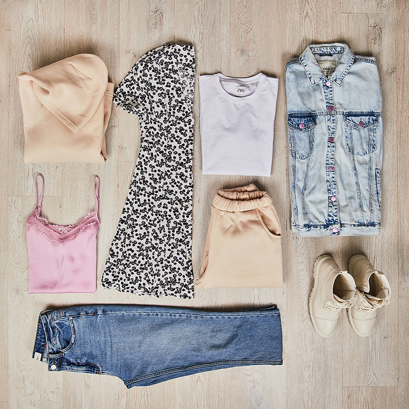 spring capsule wardrobe example