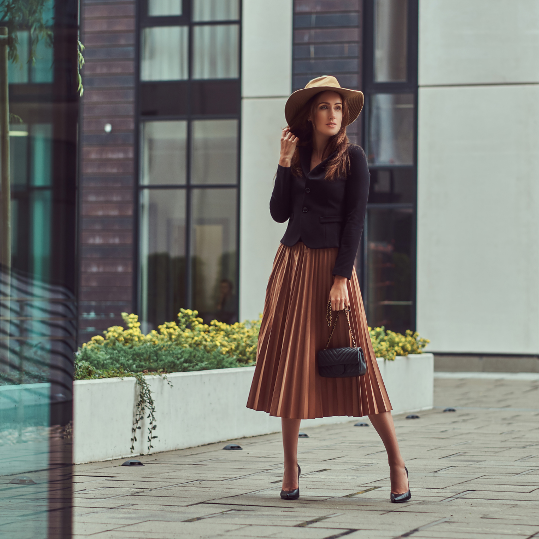 midi length skirt